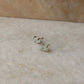 925 Sterling Silver Aquamarine Raw Uncut Prong Setting Studs Earrings