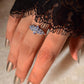 925 Sterling Silver Tanzanite Faceted Ring