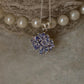 925 Sterling Silver Tanzanite big Flower Statement Pendant