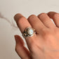 925 Sterling Silver Baroque Pearl Rustic Fusion Handcrafted Ring