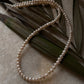 Elegant baati design freshwater pearl necklace in 925 silver