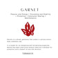 Garnet 925 Sterling silver Crystal For Love and Rommance