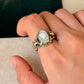 925 Sterling Silver Baroque Pearl Rustic Fusion Handcrafted Ring