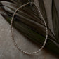Natural Fresh Water Pearl 3-4MM 925 Sterling Silver Lock Necklace