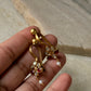 925 Sterling Silver Gold Plated Pink White Stone Kundan Polki & Fresh Water Pearls Charm Bugadi Ear Cuff