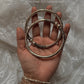 925 Sterling Silver Tribal Leg Kada - Design 2 Pure Daily Wear Single pc Anklet
