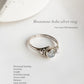 Moonstone Round Boho 925 Sterling Silver Ring