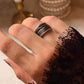 925 Sterling Silver Draped Textured Band Ring