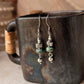 925 Sterling Silver Kingsman Turquoise Tribal Handcrafted Hook Earrings