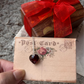 Garnet Heart Crystal Necklace