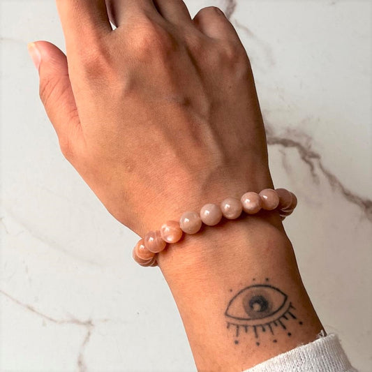 Sunstone Natural Crystal Bracelet 8MM