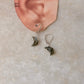 925 Sterling Silver Labradorite Moon Lever Back Earrings