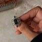 925 Sterling Silver Black Onyx Victorian Style Statement Ring