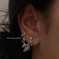 925 Sterling Silver Multi Tourmaline Dual Chain Connector Earrings