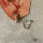 925 Sterling Silver Hill Tribe Molten Silver Beads Handcrafted Chunky Connector Studs