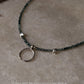 925 Sterling Silver Grandidierite Box Gradient, Star & Moon Handcrafted Necklace
