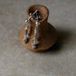 925 Sterling Silver Sun Engraved Molten Beads Studs