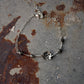 925 Sterling Silver Divine Lotus Ball Oxidised Finish Anklet