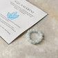 Natural Crystal Aquamarine 4mm Stretchy Rings