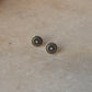 925 Sterling Silver Antique Plain Oxidised Boho Studs Earrings