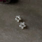 925 Sterling Silver Mother of Pearl Flower Carved Studs