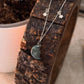 925 Sterling Silver Labradorite Half Moon Face Double Silver Star Handcrafted Necklace