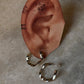 925 Sterling Silver Chunky Italian Ruffles Half Hoops Earrings