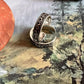 Tribal leaf dot pure silver toe ring