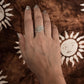 925 Sterling Silver Bohemian Evil Eye For Wander Hill Tribe Handcrafted Adjustable Ring
