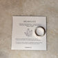 Natural Crystal Howlite Band Ring