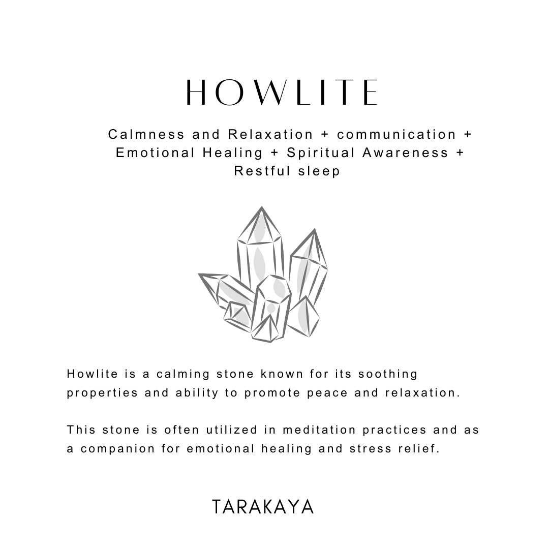 Natural howlite stone with calming energy properties