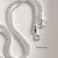 Delicate Fox Tail Chain Anklet in Pure Silver