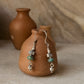 925 Sterling Silver Kingsman Turquoise Tribal Handcrafted Hook Earrings