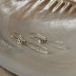 925 Sterling Silver Clear Quartz Drop Carved Charm Silver Floral Hook Handcrafted Earrings