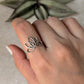925 Sterling Silver Lotus Ring