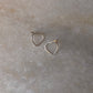 925 Sterling Silver Broken Heart Studs