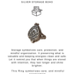 925 Sterling Silver Plain Antique Boho Poisen /Storage Ring