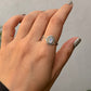 925 Sterling Silver Moonstone Oval Boho Ring