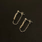 925 Sterling Silver 3mm Pure Silver Beads Chain Connector Studs