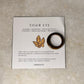 Natural Crystal Tiger Eye Band Ring