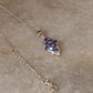 925 Sterling Silver Tanzanite leaf Flower Statement Pendant