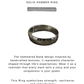 925 Sterling Silver Chunky Hammered Thick Band Ring