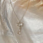 925 Sterling Silver Clear Quartz Butterfly, Clear Quartz Drop Handcrafted Necklace