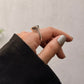 925 Sterling Silver Smokey Quartz Cushion Cut Contemporary Style Solitaire Ring