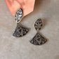 925 Sterling Silver Antique Chitai handcrafted Earrings