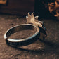 Handcrafted Surya Dev adjustable silver ring