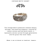 925 Sterling Silver Vintage Motif Thick Boho Band Unisex Ring