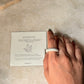 Natural Crystal Howlite Band Ring
