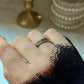 925 Sterling Silver Natural Multi Tourmaline Faceted Eternity Black Band Ring