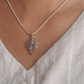 Maple Leaf Filgrie 925 Sterling Silver Pendant